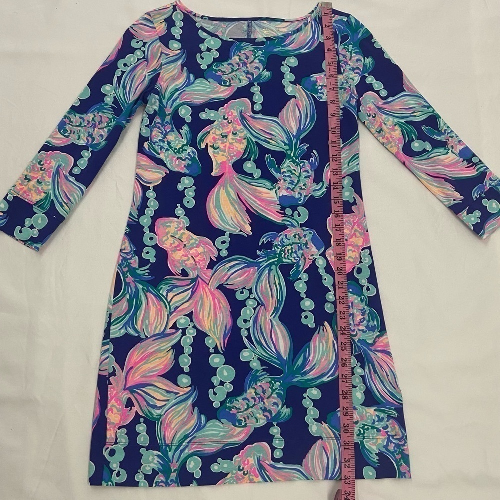 LILLY PULITZER Women's Marlowe Shift Mini Dress Sz XS Art-To-Wear Summer Picnic - Picture 6 of 13